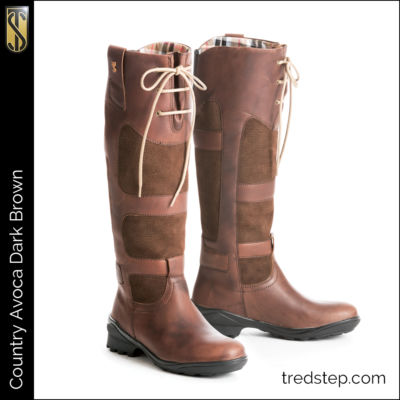 The Tredstep Avoca Country Boots Dark Brown