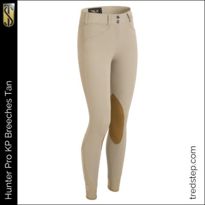 The Tredstep Hunter Pro Knee Patch Breeches Tan
