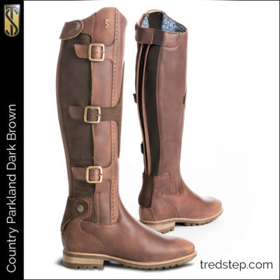 The Tredstep Parkland Country Boots Dark Brown