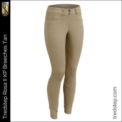 The Tredstep Rosa II Knee Patch Breeches Tan