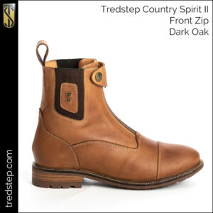 The Tredstep Spirit II Front Zip Country Boots Dark Oak