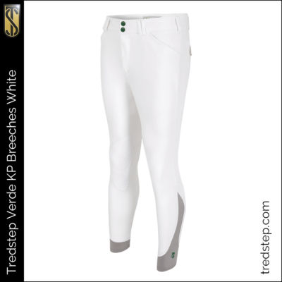 The Tredstep Verde Gents Knee Patch Breeches White